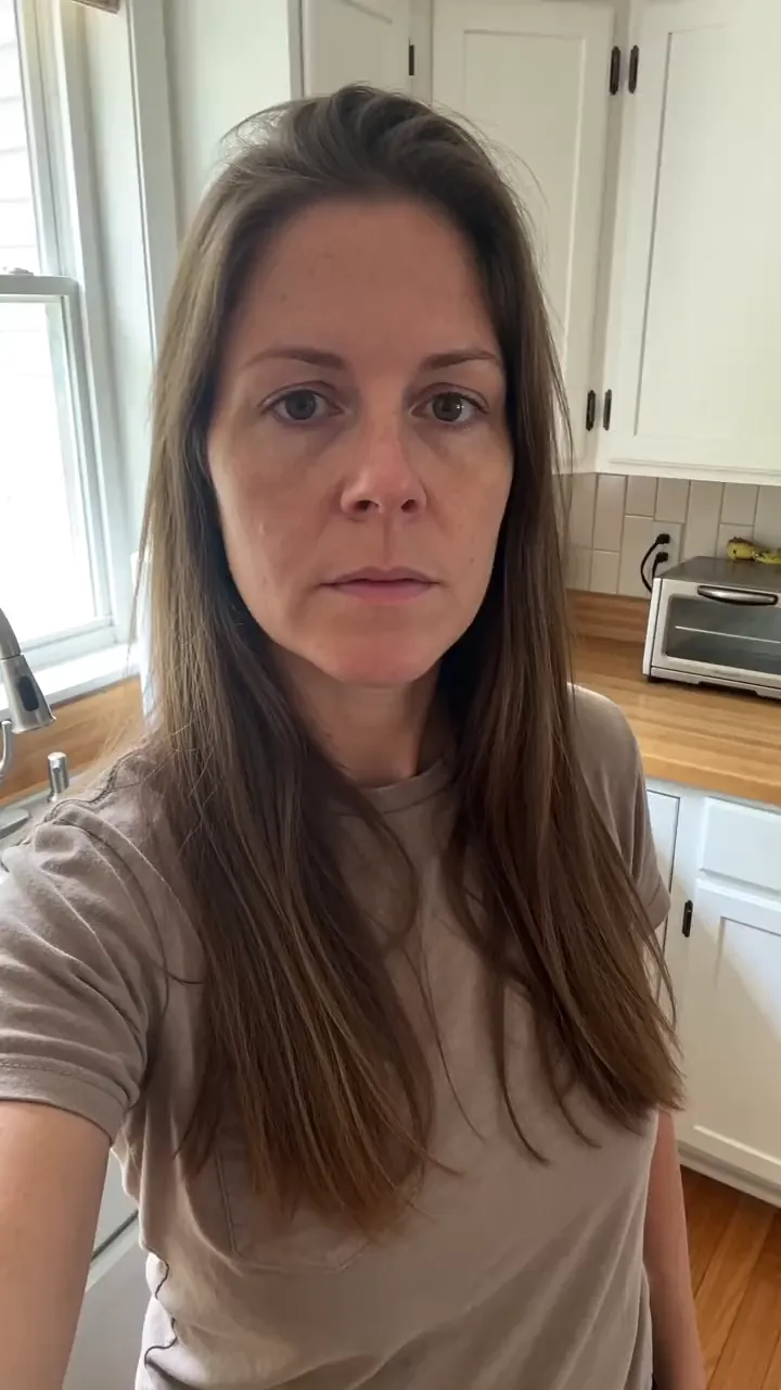NOCT clip: woman talking to camera in her kitchen