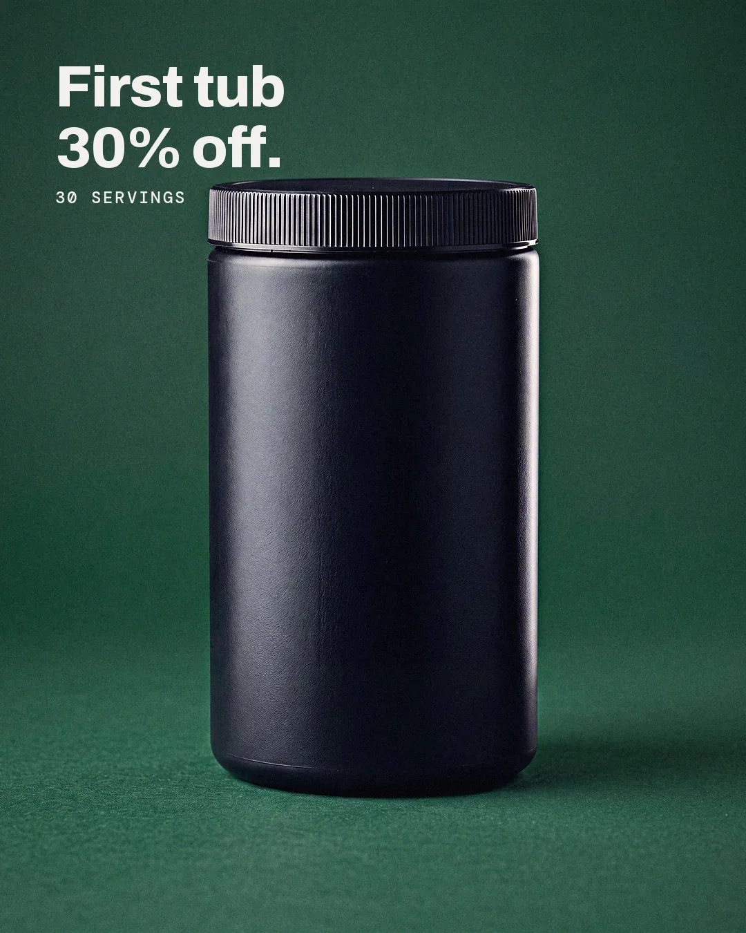 RUNE ad: First tub 30% off.
